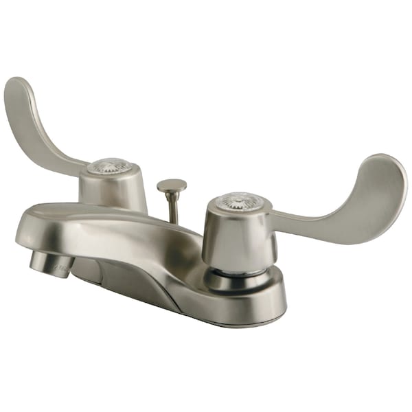 4" Centerset Bathroom Faucet, Brushed Nickel
